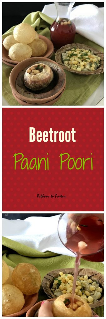 Beet Root Paani Poori
