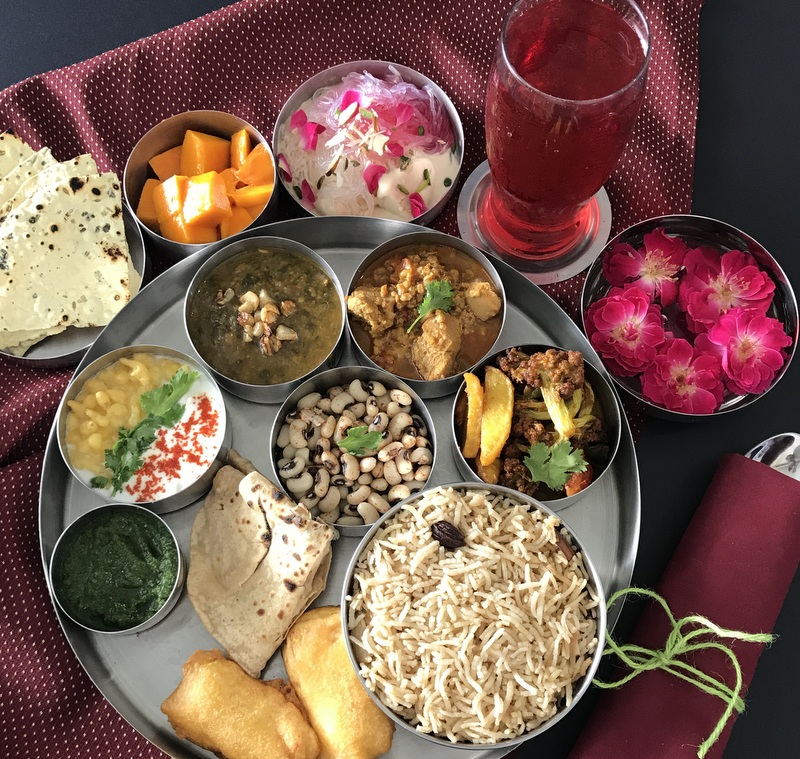 Sindhi Thali with Protein Rich Soybean