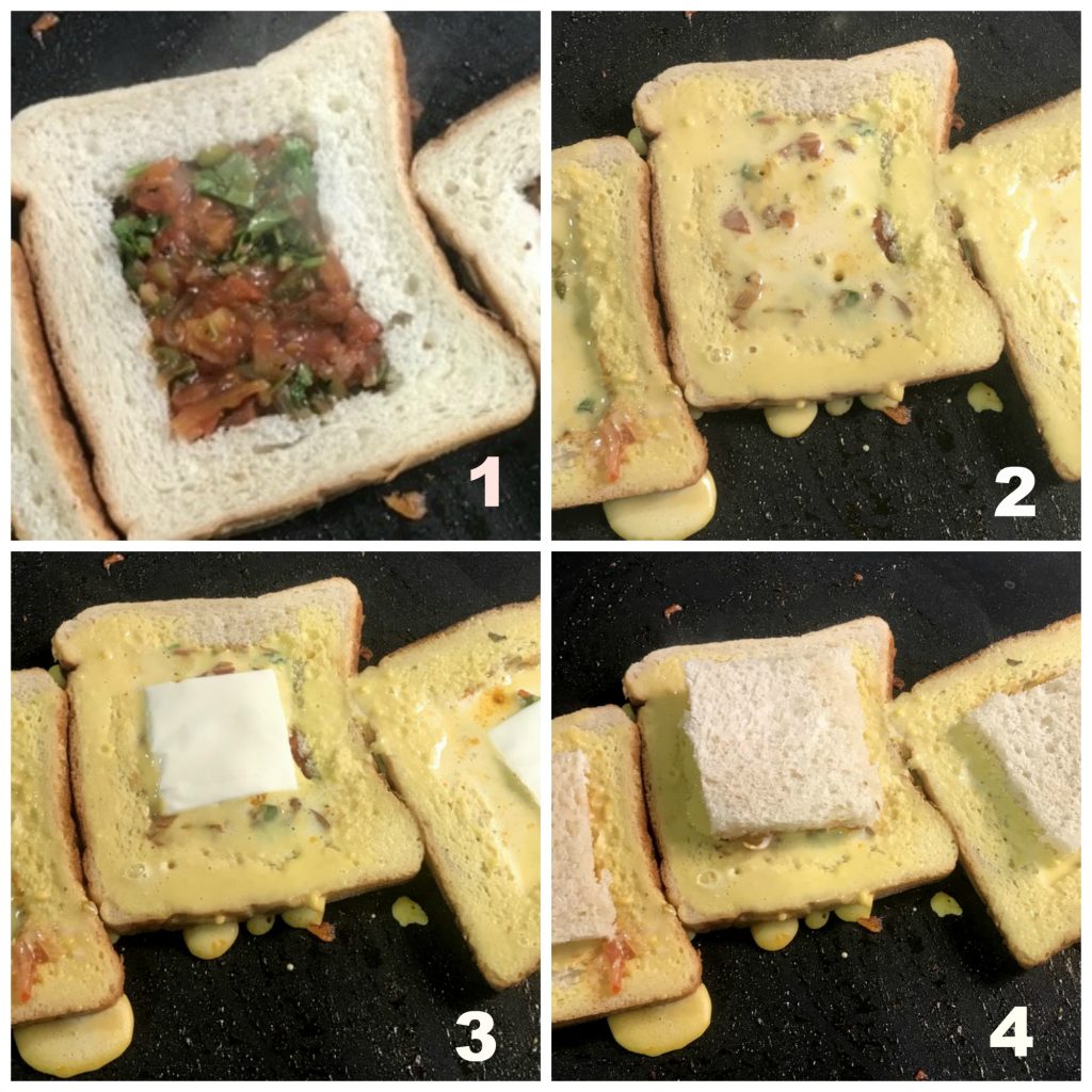 Upside Down Pizza Toast