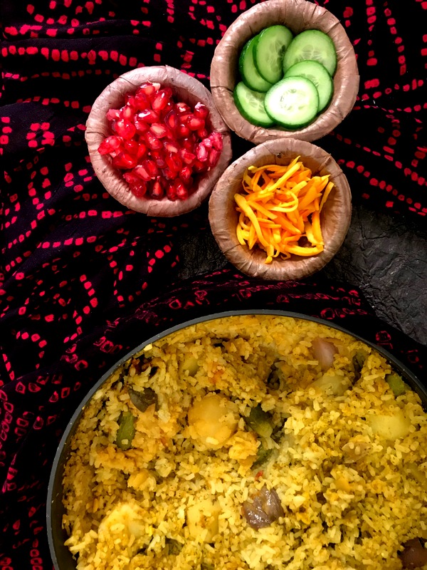 Vegetable Layered Khichadi