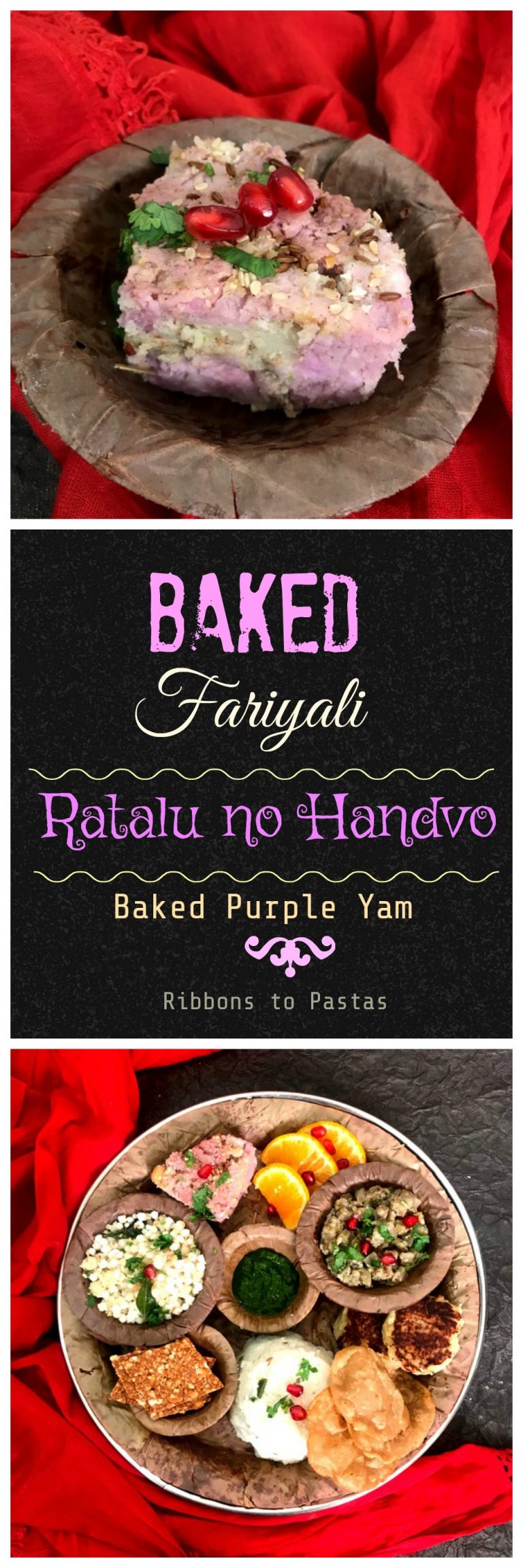 Fresh Cut Ratalu Baked Ratalu ane Bateka no Handvo - Ribbons to Pastas